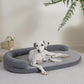 Luxury Waterproof Dog Bed - Egg-Crate Foam, Oval Pillow