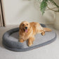 Luxury Waterproof Dog Bed - Egg-Crate Foam, Oval Pillow