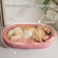 Washable Oval Dog and Cat Bed Mat