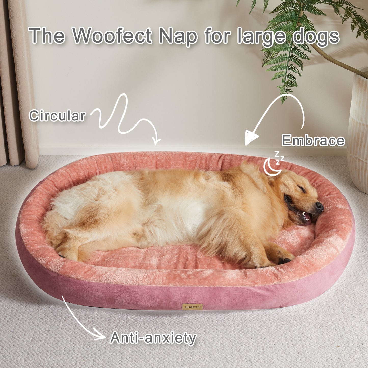 Washable Oval Dog and Cat Bed Mat