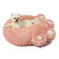 Cozy Paw-Shape Dog Bed - Plush, Calming & Versatile