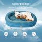 Luxury Round Dog Bed - Waterproof Lining & Bolster