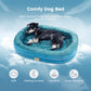 Luxury Round Dog Bed - Waterproof Lining & Bolster