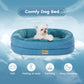 Luxury Round Dog Bed - Waterproof Lining & Bolster