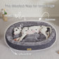 Washable Oval Dog and Cat Bed Mat