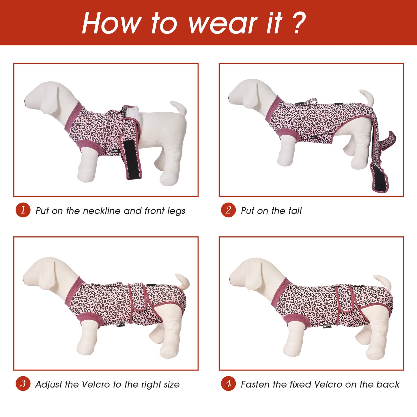 Adjustable Dog Recovery Bodysuit - Anti-Licking, Post-Surgery Suit