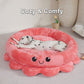 Red Octopus Dog Bed - Soft, Comfy & Uniquely Designed