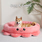 Red Octopus Dog Bed - Soft, Comfy & Uniquely Designed