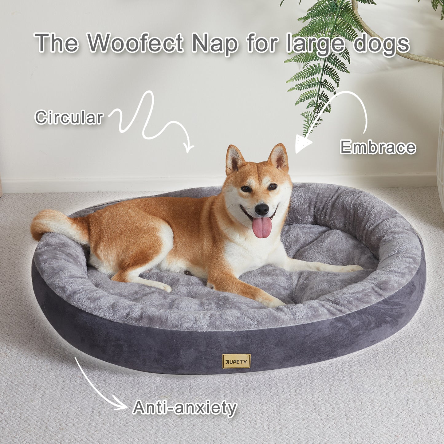 Washable Oval Dog and Cat Bed Mat