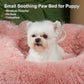 Cozy Paw-Shape Dog Bed - Plush, Calming & Versatile