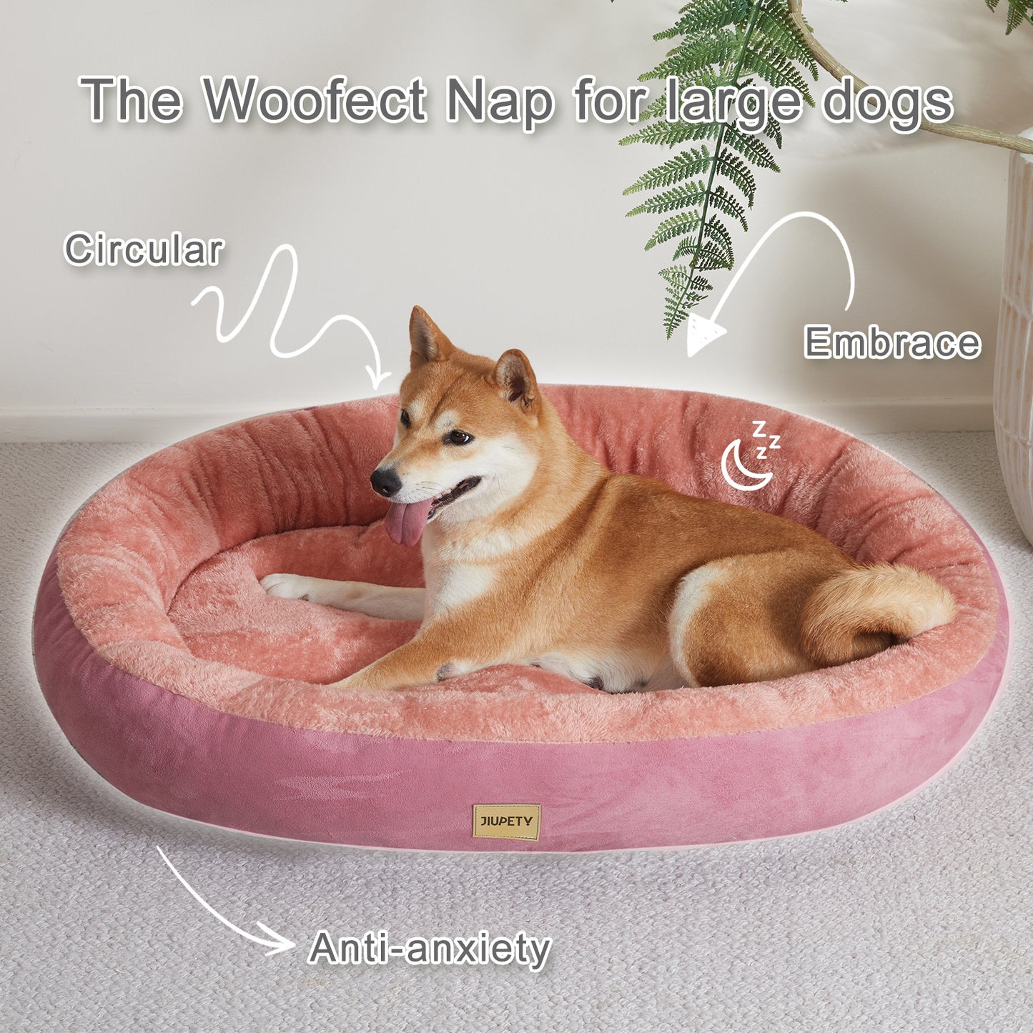 Washable Oval Dog and Cat Bed Mat