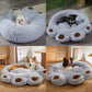 Cozy Paw-Shape Dog Bed - Plush, Calming & Versatile