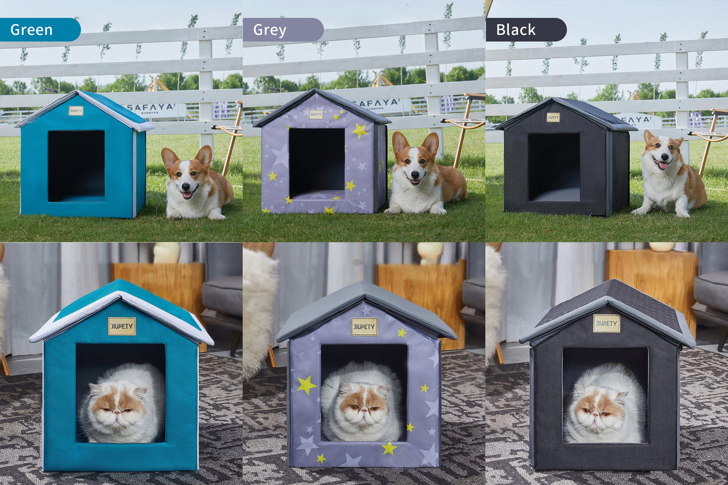 Waterproof Outdoor Pet House - All-Weather Shelter for Cats & Dogs