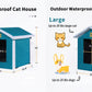 Waterproof Outdoor Pet House - All-Weather Shelter for Cats & Dogs