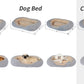 Oval Pet Bed - Cozy, Innovative Design, Plush Comfort, 100% PP Cotton Fill