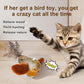 Automatic Chirping Bird Cat Toy - Interactive with Melody & Feather Tail