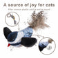 Automatic Chirping Bird Cat Toy - Interactive with Melody & Feather Tail