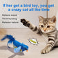 Automatic Chirping Bird Cat Toy - Interactive with Melody & Feather Tail