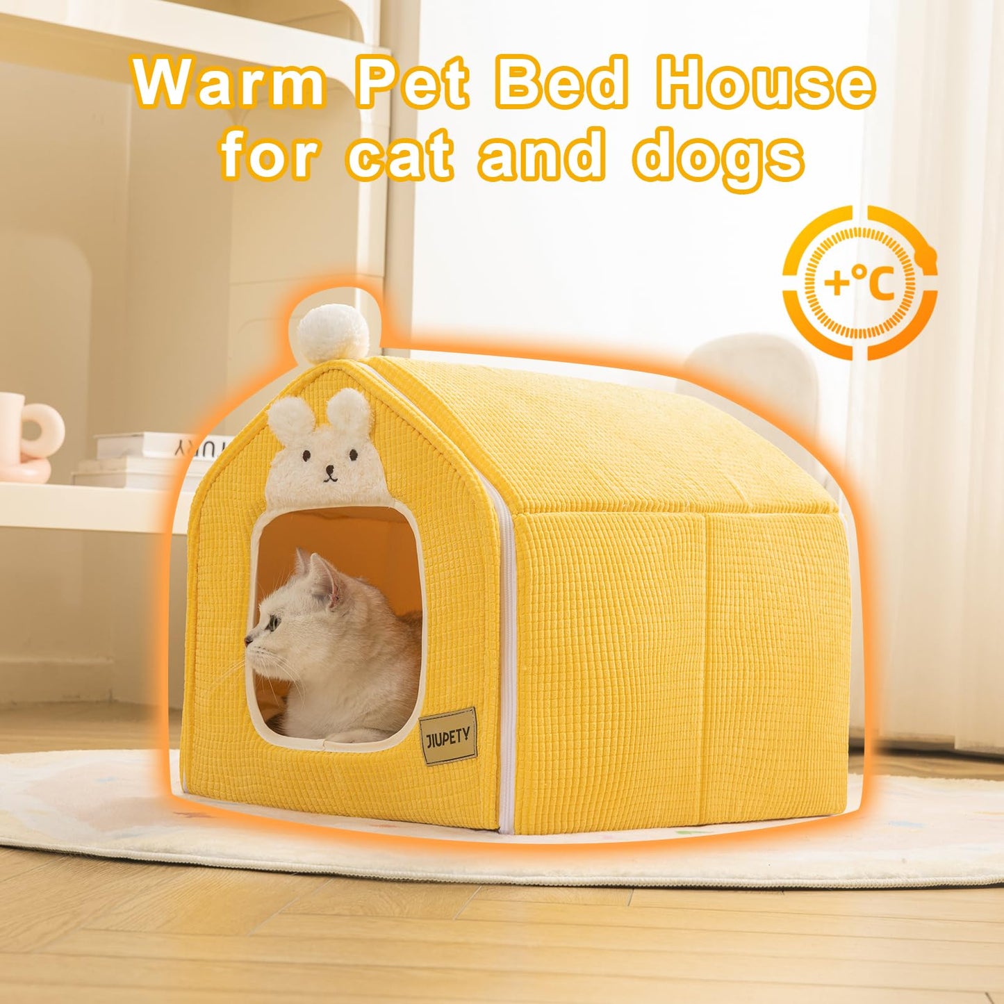 Warm Cave Dog Tent - Deluxe Cozy Pet Bed House