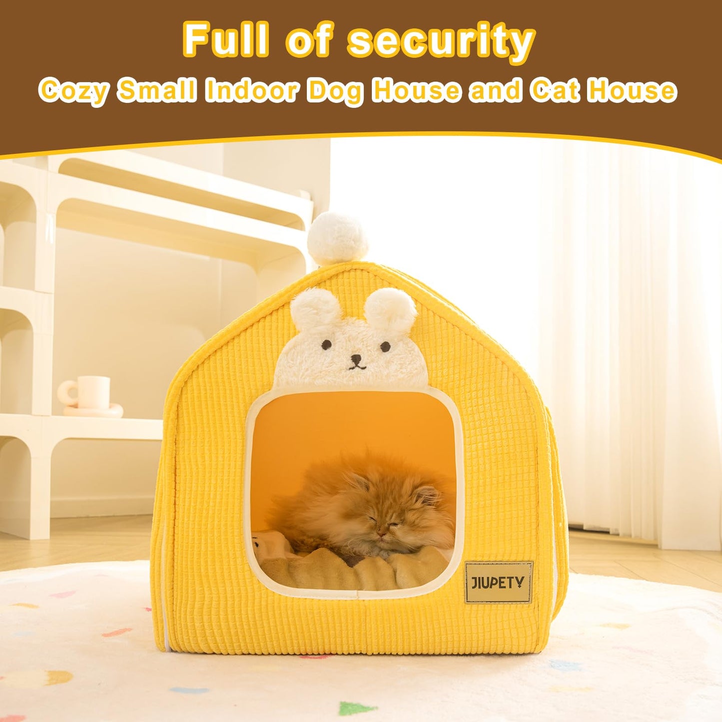 Warm Cave Dog Tent - Deluxe Cozy Pet Bed House