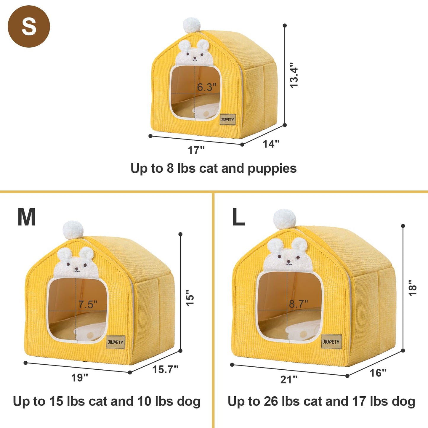 Warm Cave Dog Tent - Deluxe Cozy Pet Bed House