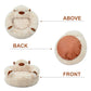 Camel Cozy Calming Donut Pet Bed - Plush, Cute Cartoon Puppy Design