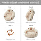 Camel Cozy Calming Donut Pet Bed - Plush, Cute Cartoon Puppy Design