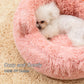 Pink Crab Cozy Calming Pet Donut Bed - Soothing & Soft for Dogs and Cats