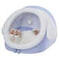 Cute Crystal Velvet Cat Igloo - Cozy Indoor Bed for Cats