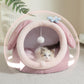 Cute Crystal Velvet Cat Igloo - Cozy Indoor Bed for Cats