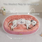 Washable Oval Dog and Cat Bed Mat