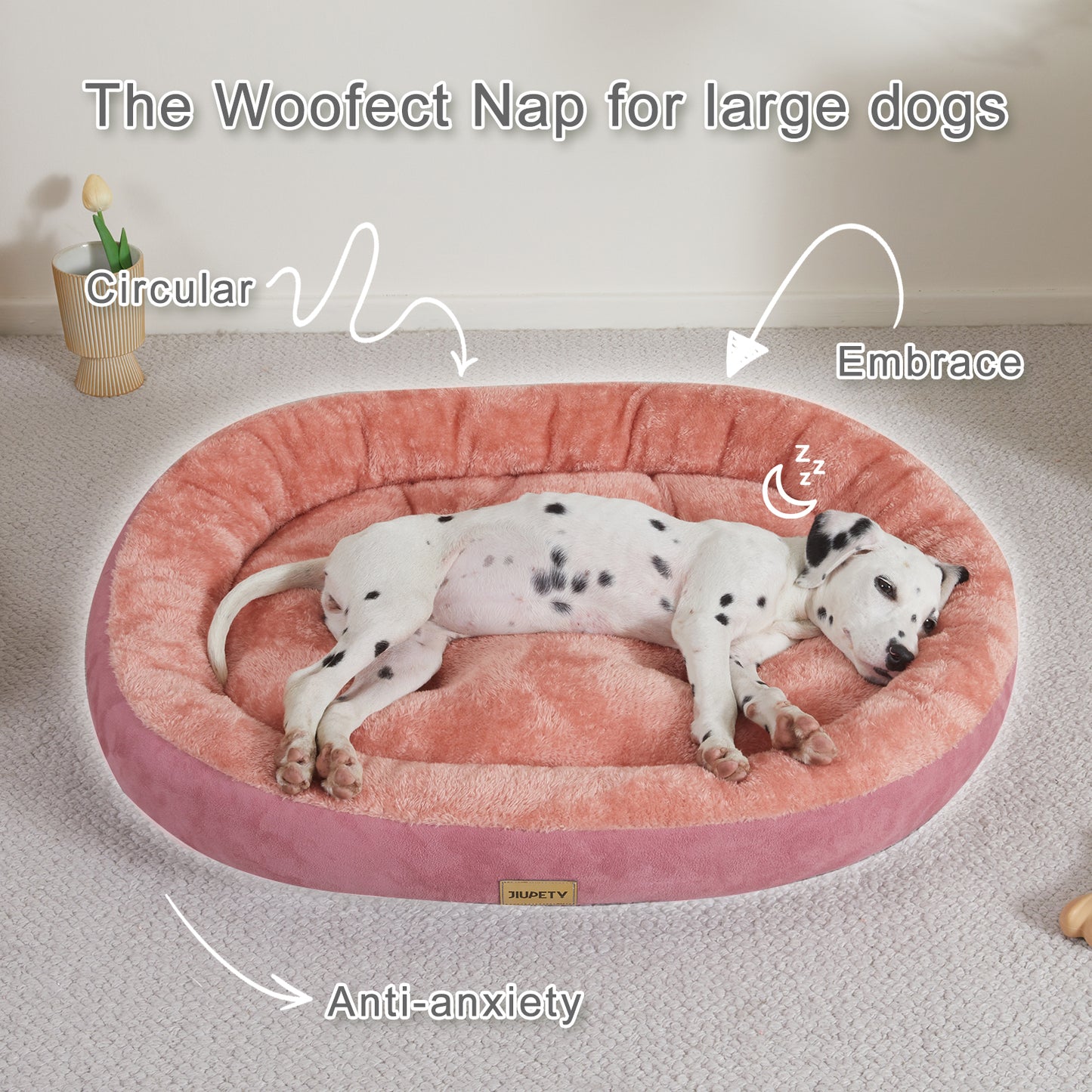 Washable Oval Dog and Cat Bed Mat