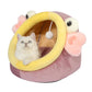 Cozy Cartoon Igloo Bed - Lovely Indoor Haven for Cats & Puppies