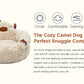 Camel Cozy Calming Donut Pet Bed - Plush, Cute Cartoon Puppy Design