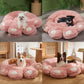 Cozy Paw-Shape Dog Bed - Plush, Calming & Versatile