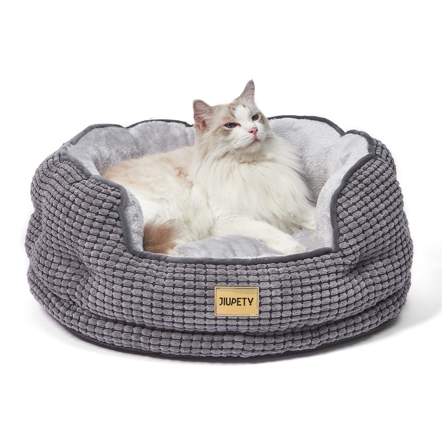 Premium Round Pet Bed - Washable & Cozy for Cats and Dogs