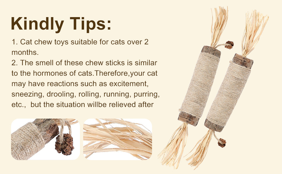 Interactive Catnip Chew Toys - Ideal for Cats, Kittens, Rabbits & Hamsters