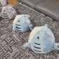 Shark-Style Cozy Cat Bed - Removable Pillow, Washable, Indoor Comfort