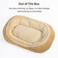 Oval Pet Bed - Cozy, Innovative Design, Plush Comfort, 100% PP Cotton Fill