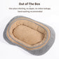 Oval Pet Bed - Cozy, Innovative Design, Plush Comfort, 100% PP Cotton Fill