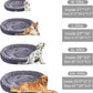 Dog Bed Mat Oval,Cat Beds for Indoor Cats Washable,Washable Dogs Bed for Small Dogs and Puppy,Donut Dog Bed with Side,Calming Pet Bed Orthopedic, 21Inch,Grey,M